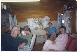 Dad and Wanda visit the Gamache Camp