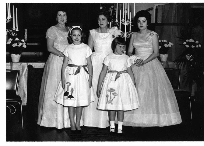 Ruth, Annarose, Karen Strand and Kathleen, Pamela McClanahan