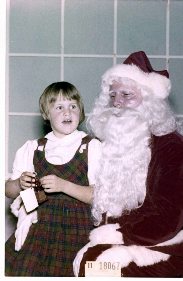 Pam with Santa
